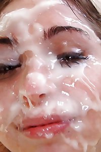 bukkake and cum adorned Faces
